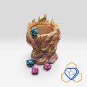 DT0045 - Flaming Dice Cup - Clean Product View