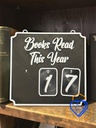 Books Read This Year Sign - Wall Display