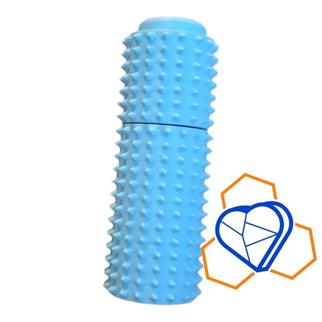 3-in-1 ADHD & AuDHD Sensory Fidget Tool – Spiky Pain Stim Roller with Spinner & Clicker Switch – 3D Printed Focus Toy for Anxiety, Grounding & Habit Redirection