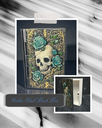 Antique Skull Book Box