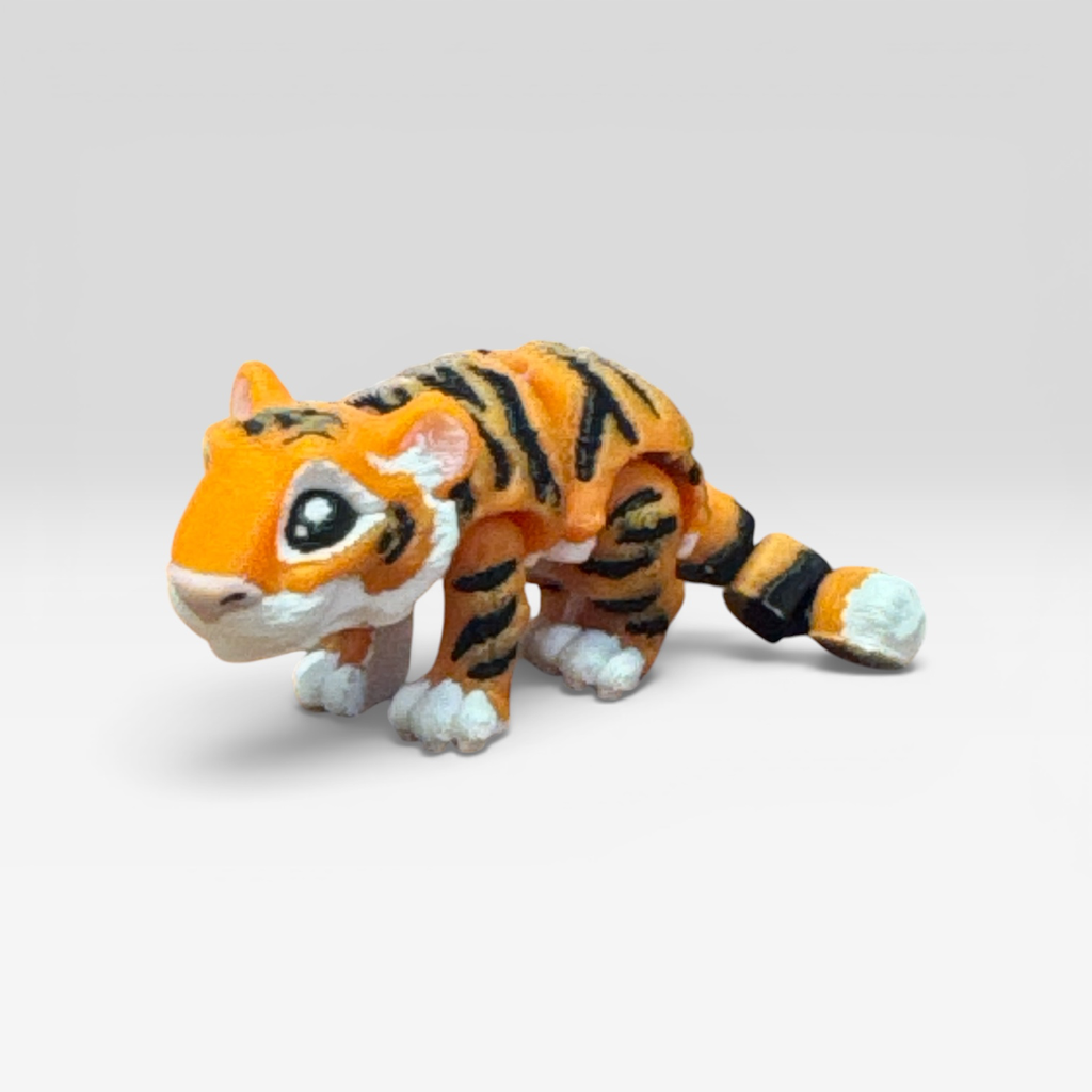 🐯Tiger Hatchling Tiny Explorer Chibi Animal Miniature Collectible