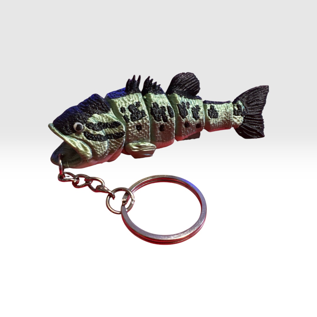 Bass Fish Keychain
