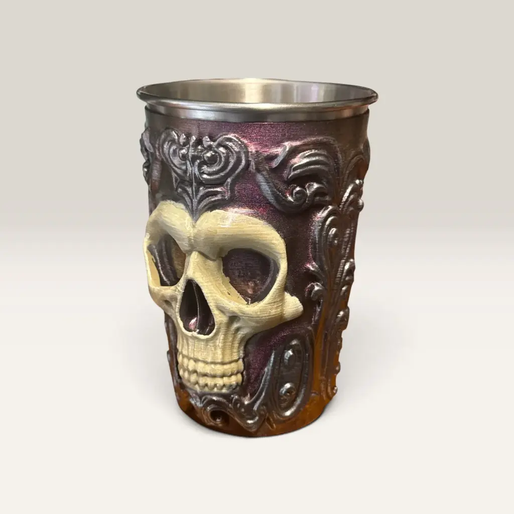 The Gilded Skull Tumbler