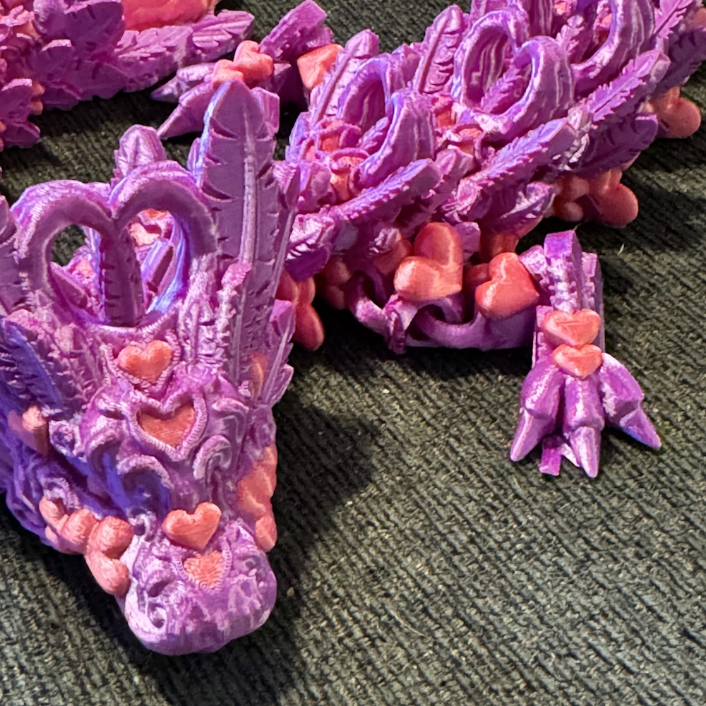 Heart Dragon - multicolor