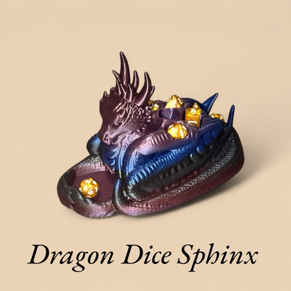 [KEK-Dragon-Sphinx] Dragon Sphinx Dice Tower and Holder