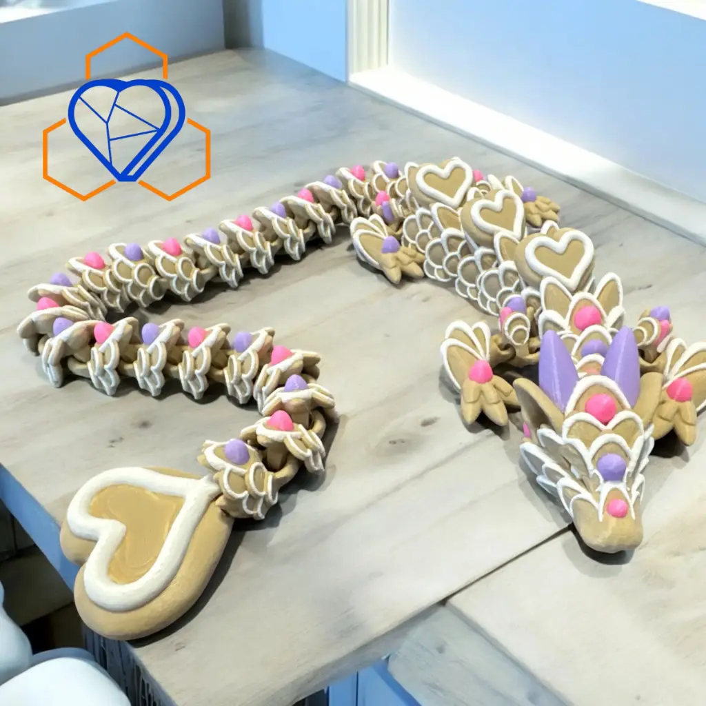 [DRGN007 - CNDR DRGN Heart Cookie] Heart Sugar Cookie Dragon