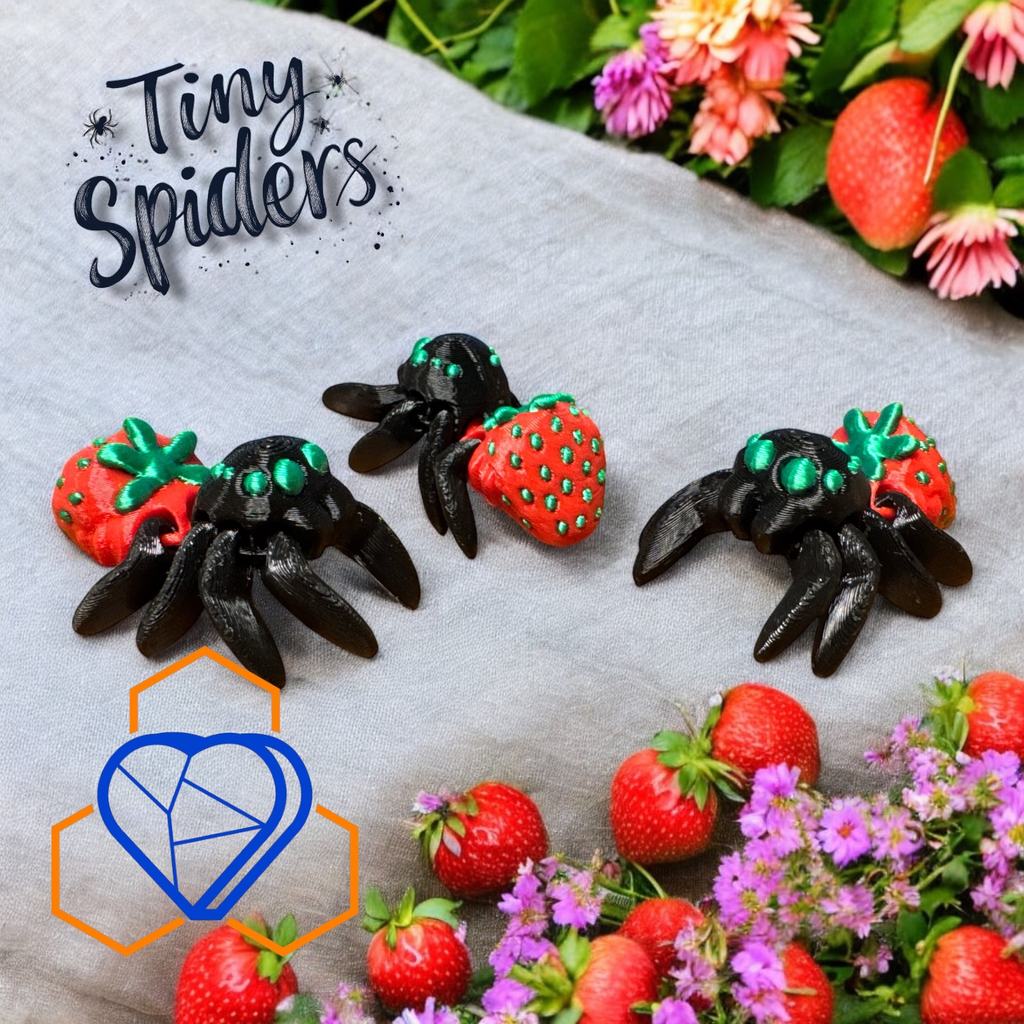 [ANML0044 - Strawberry Spider] Tiny Strawberry Spider