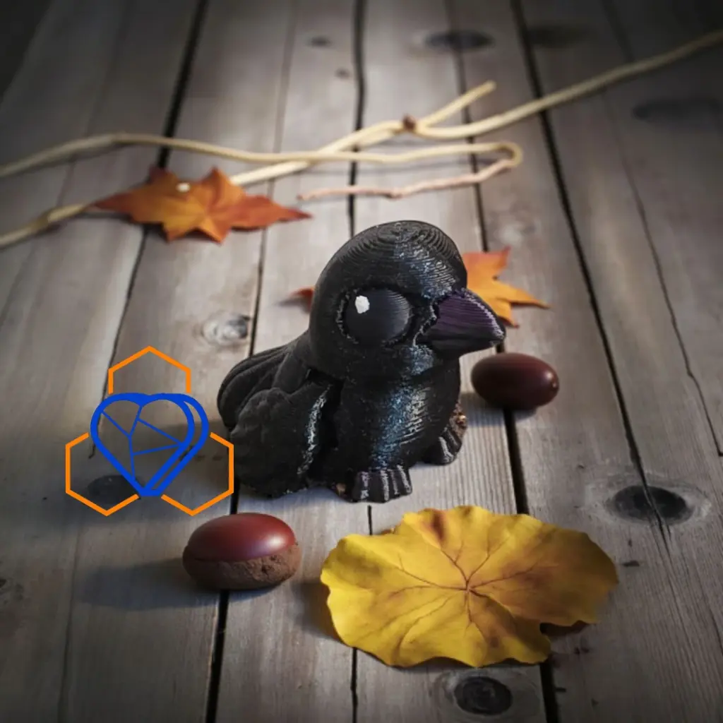 Small Raven Keychain