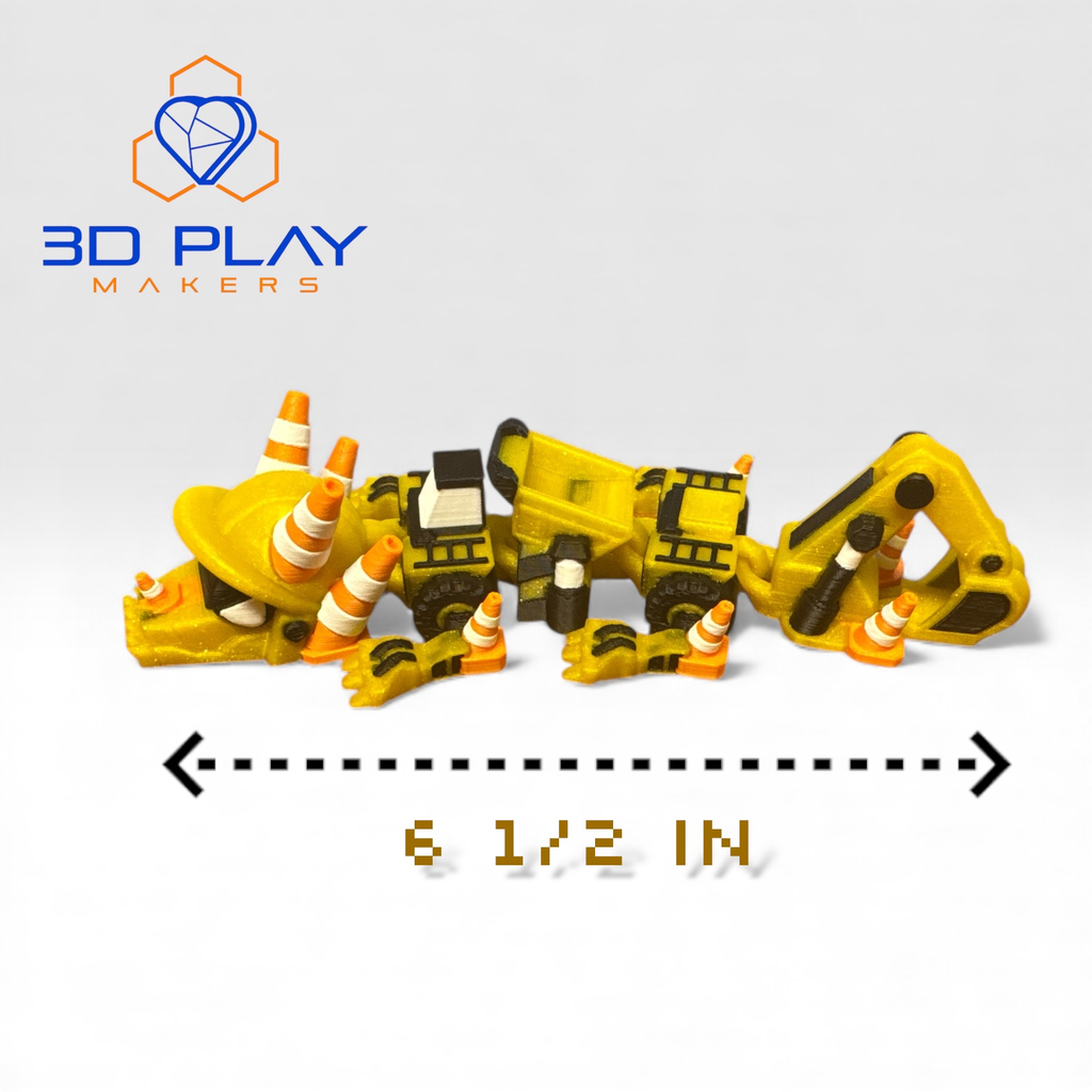 [DRGN046 - Construction dragon with articulating backhoe tail] Cone Crusher: Construction dragon with articulating backhoe tail