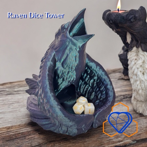 [DT008 - KEK-Raven] Raven Dice Tower - Majestic Dice Roller
