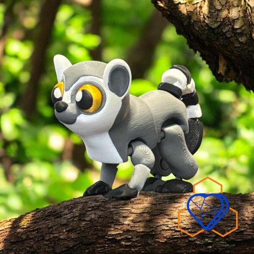 [FDM-3DJP-LEMUR] Ringtail Lemur: Your Adorable Companion