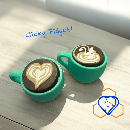[FGT010 Coffee Cups] Coffee Cup Keyboard Switch Clicky Fidget
