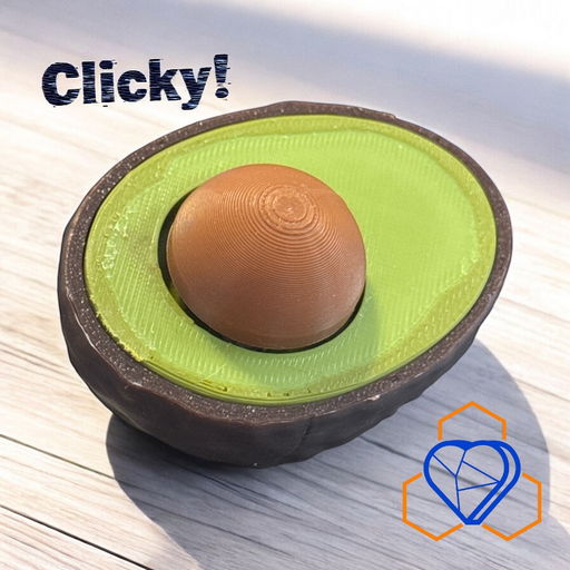 [FGT016 - Keyboard Avacado] Avacado Clicky Fidget
