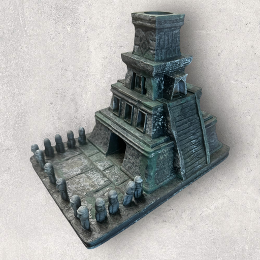 [STLFLIX-Ancient-Dice-Tower] Ancient Mayan Temple Dice Tower