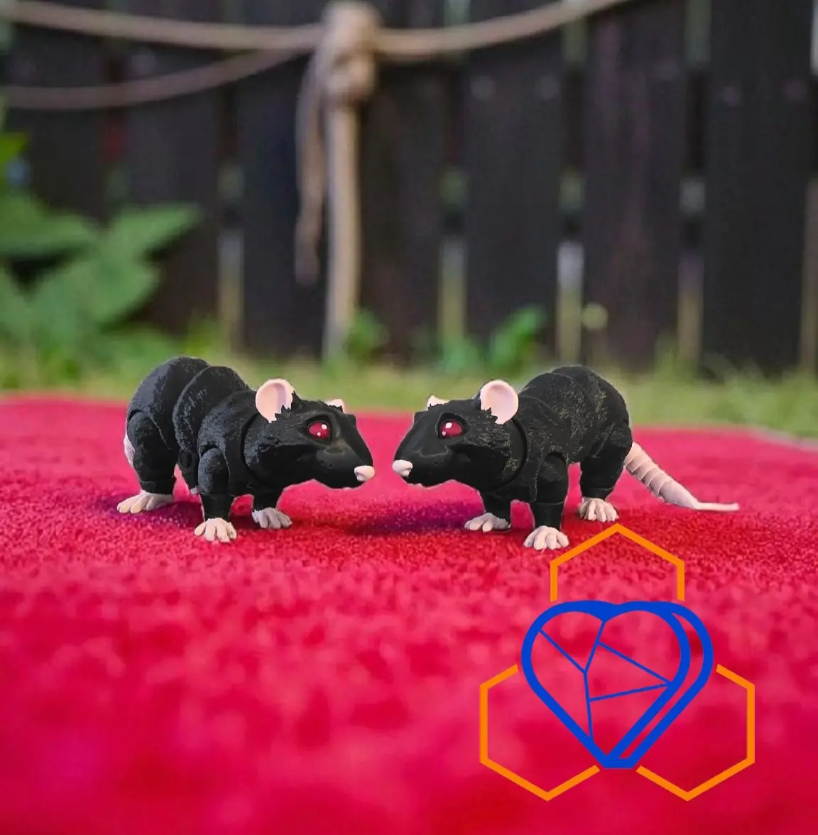 [ANML0076 - Black Lab Rat] Black Lab Rat - Large