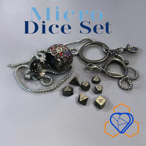 [DICE003 - D100 Micro Dice Set] Micro Metal Dice in D100