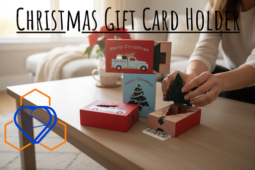 [FGT063 - Christmas Gift Card Holder with Tree Fabric Fidget] Christmas Gift Card Holder with Tree Fabric Fidget